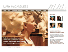 Tablet Screenshot of marymccandless.com